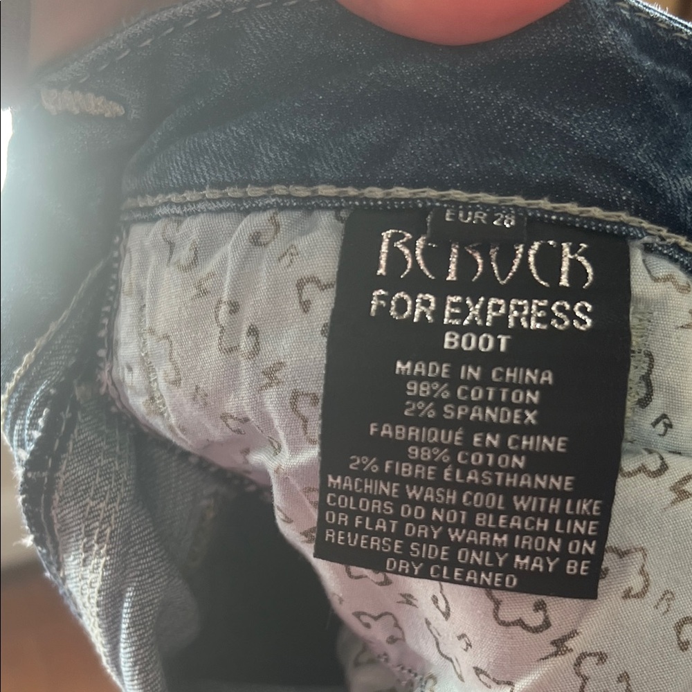 Express Black Denim Jeans - Picture 3 of 4